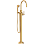 Newport Brass Astor Floor Mounted Tub Filler - Includes Hand Shower Aged Brass