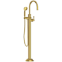 Newport Brass Astor Floor Mounted Tub Filler - Includes Hand Shower Satin Brass (PVD)