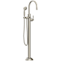 Newport Brass Astor Floor Mounted Tub Filler - Includes Hand Shower Antique Nickel
