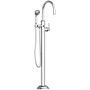 Newport Brass Astor Floor Mounted Tub Filler - Includes Hand Shower Polished Chrome