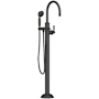 Newport Brass Astor Floor Mounted Tub Filler - Includes Hand Shower Flat Black