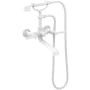 Newport Brass Astor Tub Filler - Includes Hand Shower Matte White