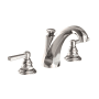 Newport Brass Astor 1.2 GPM Widespread Bathroom Faucet with Pop-Up Drain Assembly Polished Nickel (PVD)