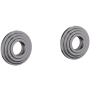 Newport Brass Astor Grab Bar Decorative Rings and Mounting Kit Midnight Chrome