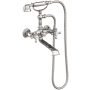 Newport Brass Astor Wall / Floor Mounted Tub Filler with Built-In Diverter - Includes Hand Shower Polished Nickel