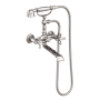 Newport Brass Astor Wall / Floor Mounted Tub Filler with Built-In Diverter - Includes Hand Shower Polished Nickel (PVD)