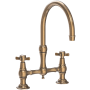 Newport Brass Fairfield 1.8 GPM Widespread Bridge Kitchen Faucet Antique Brass
