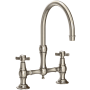 Newport Brass Fairfield 1.8 GPM Widespread Bridge Kitchen Faucet Antique Nickel