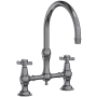 Newport Brass Fairfield 1.8 GPM Widespread Bridge Kitchen Faucet Midnight Chrome