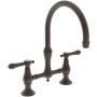 Newport Brass Chesterfield 1.8 GPM Widespread Bridge Kitchen Faucet English Bronze