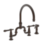Newport Brass Chesterfield 1.8 GPM Widespread Bridge Kitchen Faucet - Includes Side Spray English Bronze
