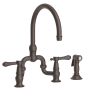 Newport Brass Chesterfield 1.8 GPM Widespread Bridge Kitchen Faucet - Includes Side Spray Oil Rubbed Bronze