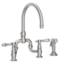 Newport Brass Chesterfield 1.8 GPM Widespread Bridge Kitchen Faucet - Includes Side Spray Stainless Steel (PVD)