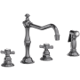 Newport Brass Fairfield 1.8 GPM Widespread Kitchen Faucet Midnight Chrome