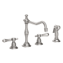 Newport Brass Chesterfield 1.8 GPM Widespread Kitchen Faucet - Includes Side Spray Stainless Steel (PVD)