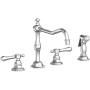 Newport Brass Chesterfield 1.8 GPM Widespread Kitchen Faucet - Includes Side Spray Polished Chrome