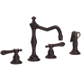 Newport Brass Chesterfield 1.8 GPM Widespread Kitchen Faucet - Includes Side Spray Venetian Bronze
