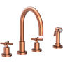 Newport Brass East Linear 1.8 GPM Widespread Kitchen Faucet Antique Copper