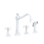 Newport Brass Jacobean 1.8 GPM Widespread Kitchen Faucet Matte White