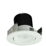 Nora Lighting Iolite 2" LED Adjustable Recessed Trim - 2700K - 1000 Lumens - Cone Reflector Matte Powder White / Matte Powder White