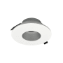 Nora Lighting 4" Canless Iolite Pinhole Trim Haze / Matte Powder White