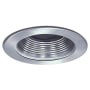 Nora Lighting 4" Baffle Recessed Trim with Ring Natural Metal / Natural Metal