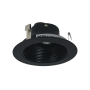 Nora Lighting Two-Toned 4" Baffle Recessed Trim Black / Black