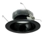 Nora Lighting Cobalt 7-1/2" Integrated LED Open Recessed Trim Black