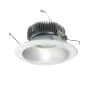 Nora Lighting Cobalt 7-1/2" Integrated LED Open Recessed Trim Haze / Matte Powder White