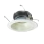 Nora Lighting Cobalt 7-1/2" Integrated LED Open Recessed Trim Matte Powder White