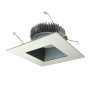 Nora Lighting Cobalt 7-1/2" Integrated LED Square Recessed Trim Pewter / White