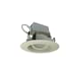 Nora Lighting Cobalt Adjustable 4" LED Adjustable Recessed Trim - 3000K - 900 Lumens - 120-277V White / White