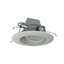Nora Lighting Cobalt Adjustable 6" LED Adjustable Recessed Trim - 3500K - 1000 Lumens - 120-277V White / White