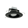 Nora Lighting Cobalt Adjustable 6" LED Adjustable Recessed Trim - 4000K - 1000 Lumens Black / Black