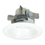 Nora Lighting Cobalt 4" Integrated LED Open Recessed Trim Matte Powder White / Matte Powder White