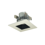 Nora Lighting Cobalt 4" Integrated LED Square Recessed Trim - 750 Lumens, 3000K Black / White