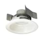 Nora Lighting Cobalt 5" Integrated LED Baffle Recessed Trim - 750 Lumens, 4000K Matte Powder White