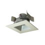 Nora Lighting Cobalt 5" Integrated LED Square Recessed Trim - 1000 Lumens, 3000K Haze / White