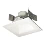Nora Lighting Cobalt 5" Integrated LED Square Recessed Trim - 1000 Lumens, 3000K White / White