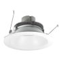 Nora Lighting Cobalt 6" Integrated LED Open / Reflector Recessed Trim - 1000 Lumens, 2700K Matte Powder White / Matte Powder White