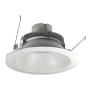 Nora Lighting Cobalt 6" Integrated LED Open / Reflector Recessed Trim - 1000 Lumens, 2700K White / White