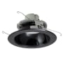 Nora Lighting Cobalt 6" Integrated LED Open / Reflector Recessed Trim with 0-10V Triac/ELV Dimming and Remote Emergency - 1000 Lumens, 4000K Black