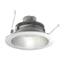 Nora Lighting Cobalt 6" Integrated LED Open / Reflector Recessed Trim with 0-10V Triac/ELV Dimming and Remote Emergency - 1000 Lumens, 4000K Haze / Matte Powder White