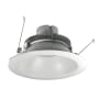 Nora Lighting Cobalt 6" Integrated LED Open / Reflector Recessed Trim with 0-10V Triac/ELV Dimming and Remote Emergency - 1000 Lumens, 4000K White