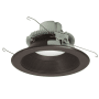 Nora Lighting Cobalt 6" Integrated LED Baffle / Reflector Recessed Trim with 0-10V Triac/ELV Dimming - 1000 Lumens, 2700K Bronze