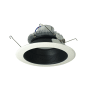 Nora Lighting Cobalt 6" Integrated LED Baffle / Reflector Recessed Trim - 750 Lumens, 4000K Black / White