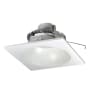 Nora Lighting Cobalt 6" Integrated LED Reflector / Square Recessed Trim with 0-10V Trial/ELV Dimming - 750 Lumens, 3000K White