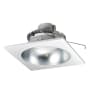 Nora Lighting Cobalt 6" Integrated LED Reflector / Square Recessed Trim - 750 Lumens, 1700K-3100K Diffused Clear / White