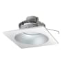 Nora Lighting Cobalt 6" Integrated LED Reflector / Square Recessed Trim - 750 Lumens, 1700K-3100K Haze / White