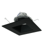 Nora Lighting Cobalt 6" Integrated LED Square Recessed Trim - 750 Lumens, 3500K Black